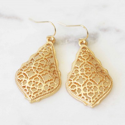 Macy Earrings - Gold Tone